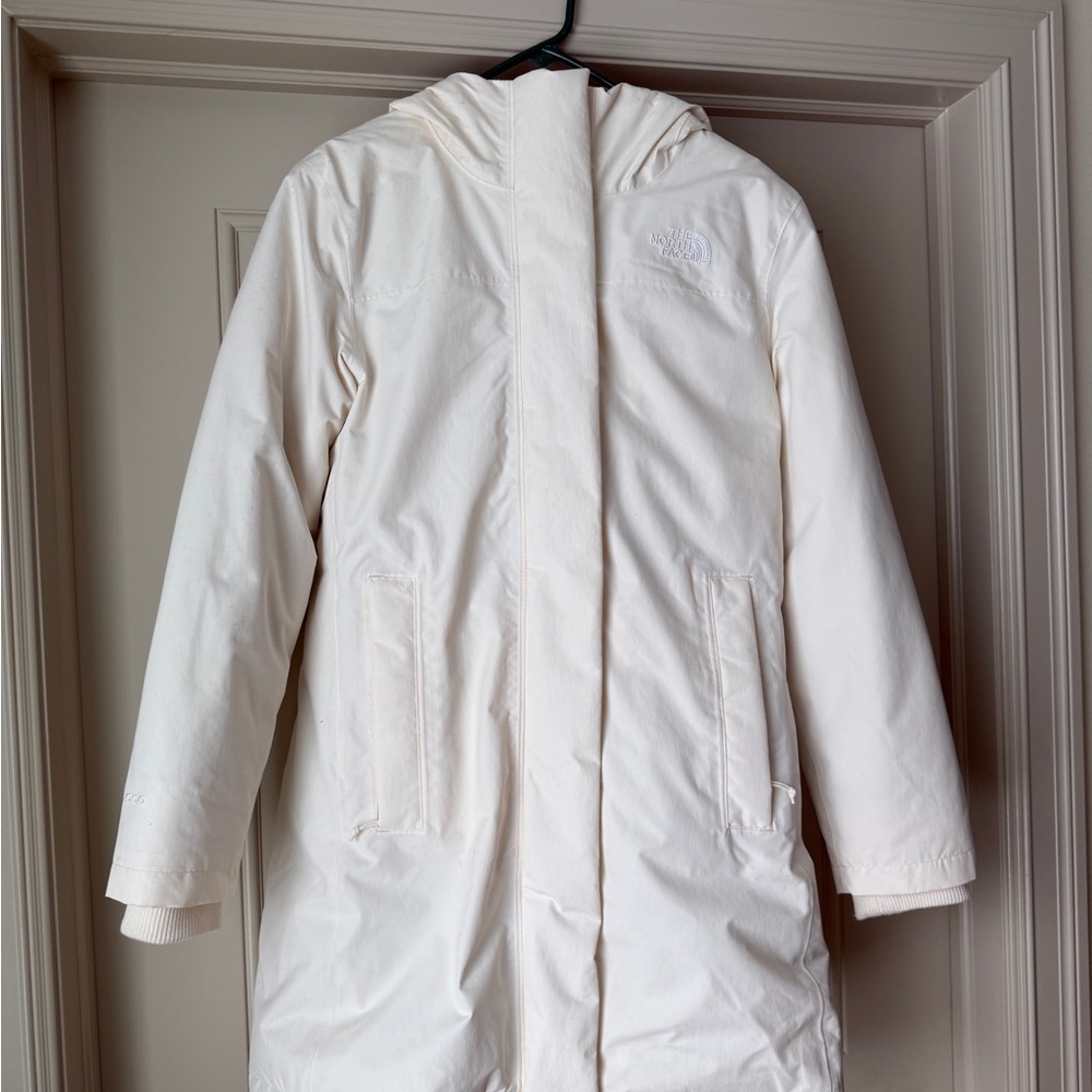 The North Face Cream Hooded Parka